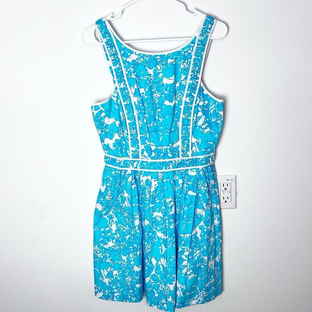 NWT Lilly Pulitzer Women’s Becky Dress Shorely Blue She’s a Fox Size 6​